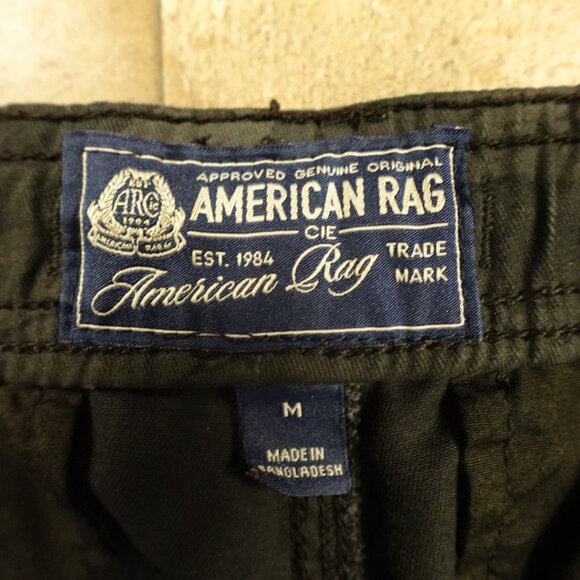 American Rag Camo Cargo Jogger Pants Men’s Medium Black Gray Drawstring - Picture 3 of 10